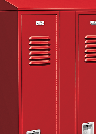 Vertical Fillers enhance the appearance of an installation by covering any objects between lockers, and/or filling the gap between lockers and the wall. Fillers are available in two widths, designed for use together with Wall Angle Slip Joints for a tight fit and smooth finish.