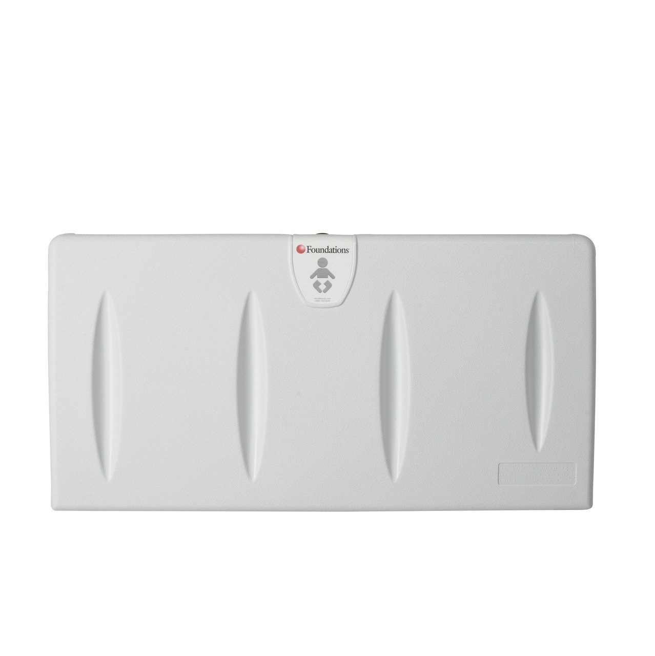 Foundation white plastic baby changing table