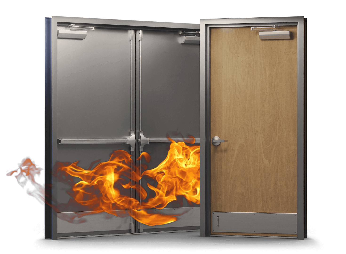 Ontario Commercial Wood And Metal Fire Doors Frame Supplier Sph