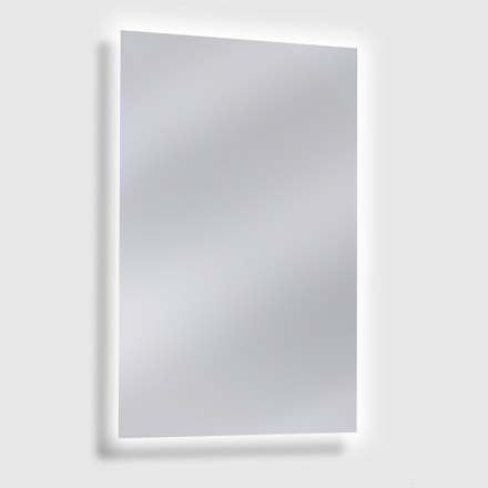 Frameless Commercial Washroom Mirror with LED Backlight